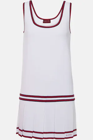 Gucci Logo pleated minidress