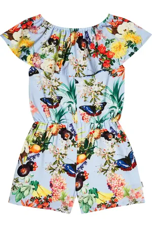 Molo Adda printed cotton-blend jersey playsuit