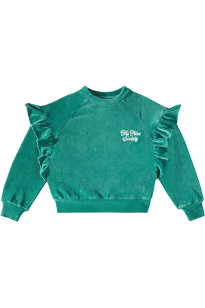 The New Society Odense cotton-blend velvet sweatshirt