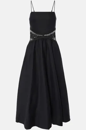 Simkhai Malena linen-blend midi dress
