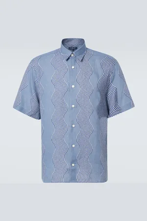 Frescobol Carioca Castro printed linen shirt