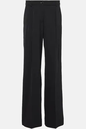 Dolce & Gabbana Pleated wool-blend wide-leg pants