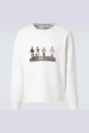 BODE Finish Line patch-appliquÃ© cotton sweatshirt