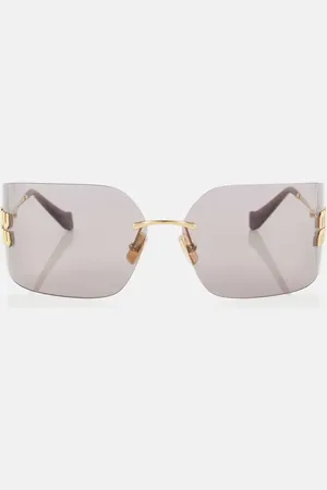 Miu Miu Logo square sunglasses