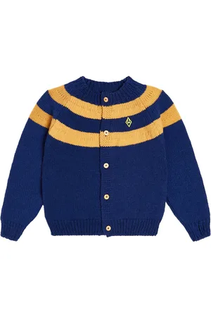 The Animals Observatory Toucan striped wool cardigan