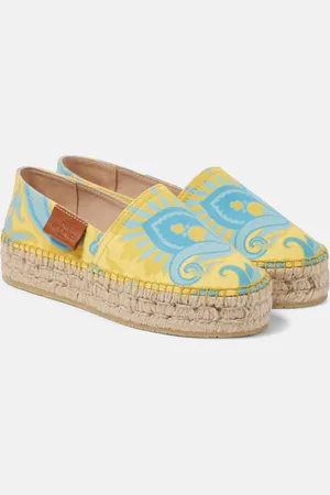 Etro Printed canvas espadrilles