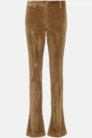 Dolce & Gabbana Low-rise corduroy slim pants
