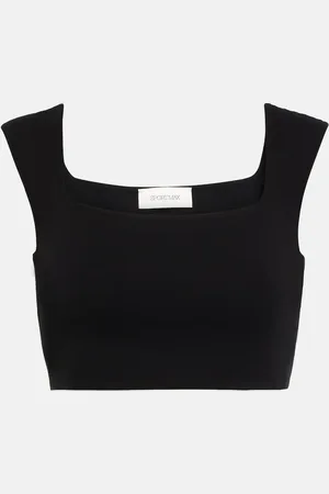 Sportmax Cotton crop top
