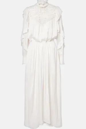 Isabel Marant Sharlene lace-trimmed maxi dress