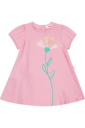 Il gufo Baby printed cotton jersey dress