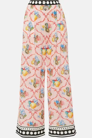 Dolce & Gabbana Capri printed cotton palazzo pants