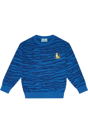 Kenzo Tiger logo cotton jersey sweater