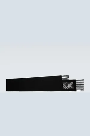 Burberry Logo patch-appliquÃ© cashmere scarf
