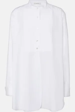 The Row Amalia oversized cotton poplin shirt