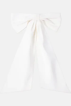 Jennifer Behr Leander bow-detail faille barrette