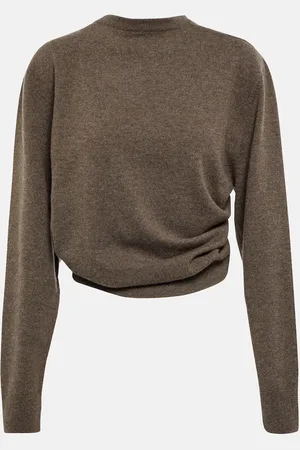 The Row Laris gathered cashmere sweater