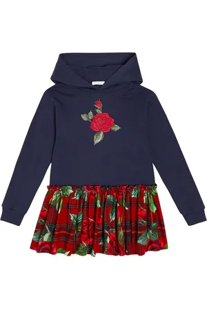 Dolce & Gabbana Rose printed sweatshirt dress