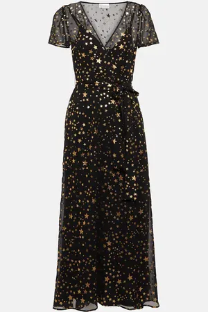 RED Valentino Printed maxi wrap dress