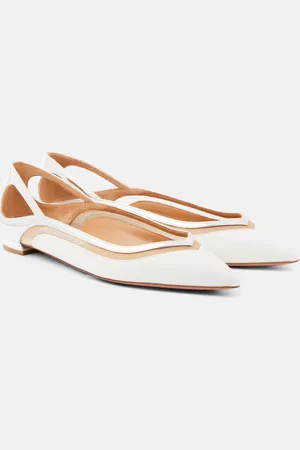 Aquazzura Cinemax leather ballet flats