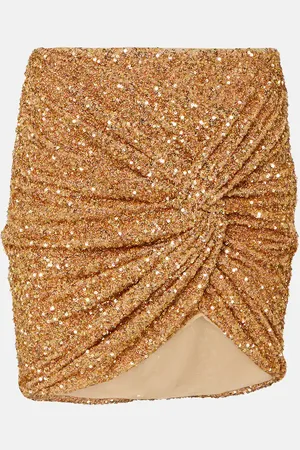 Self-Portrait Sequined miniskirt