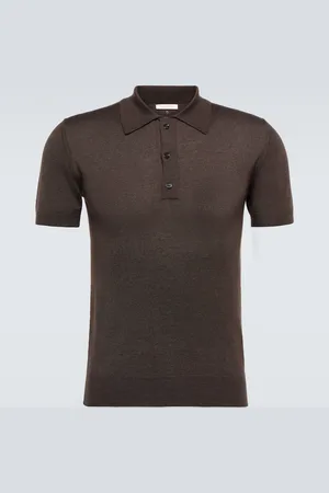 VALENTINO Cashmere and silk polo shirt