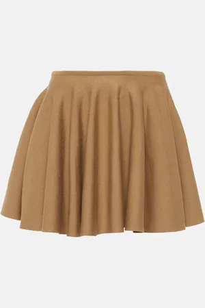 Khaite Ulli wool-blend miniskirt