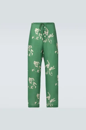 BODE Football linen pajama pants