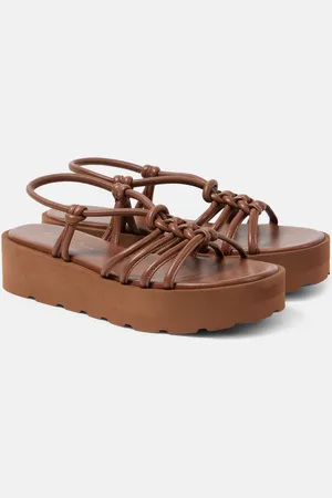 Gianvito Rossi Hebe leather platform sandals