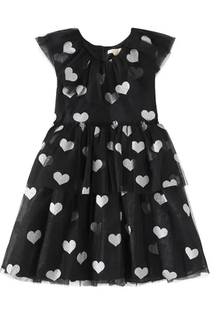 Konges Sløjd Heart-printed tiered tulle dress