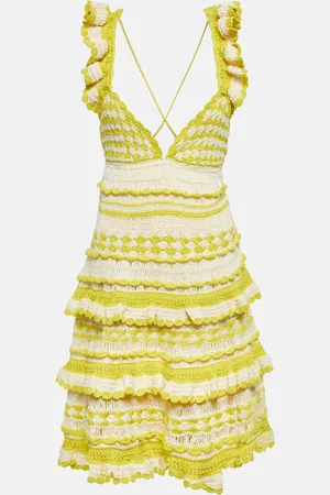 ZIMMERMANN Halcyon crochet cotton minidress