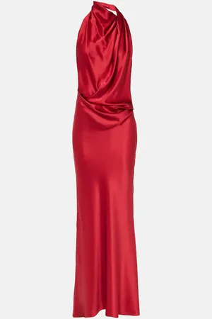 The Sei Draped silk gown