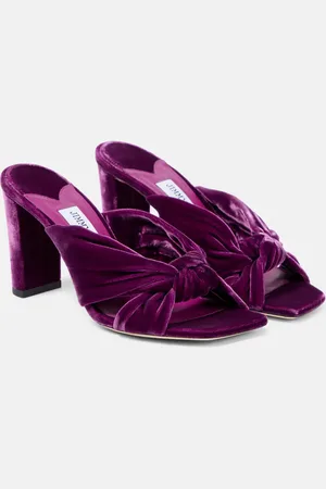 Jimmy Choo Avenue 85 velvet mules