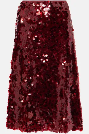 Vince Lucite sequined midi skirt
