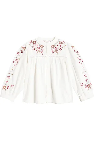 BONPOINT Fifi embroidered cotton top