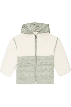 Chloé Faux fur-paneled hooded jacket