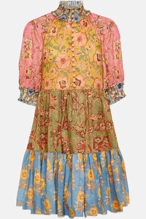 ZIMMERMANN Junie floral cotton minidress