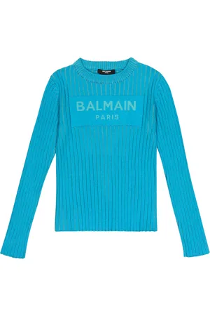 Balmain Ribbed-knit cotton sweater