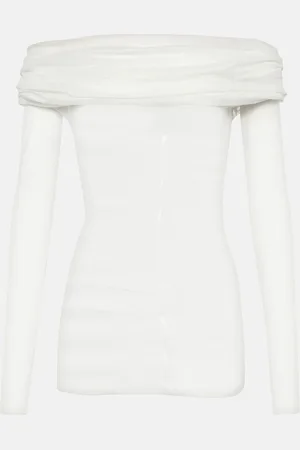 CHRISTOPHER ESBER Draped silk top