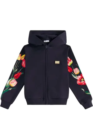 Dolce & Gabbana Floral cotton jersey hoodie