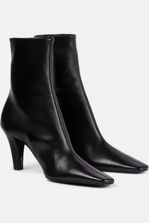 Saint Laurent Jill 75 leather ankle boots