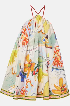 ALÉMAIS La Charrasca printed cotton minidress
