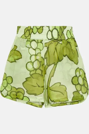 Etro Printed ramie shorts
