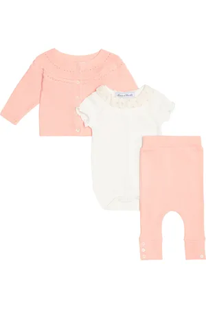 Tartine Et Chocolat Baby set of onesie, cardigan and pants