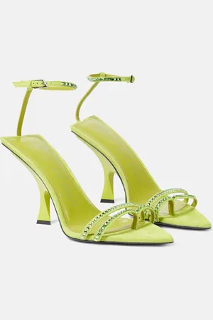 The Attico Ester embellished suede sandals