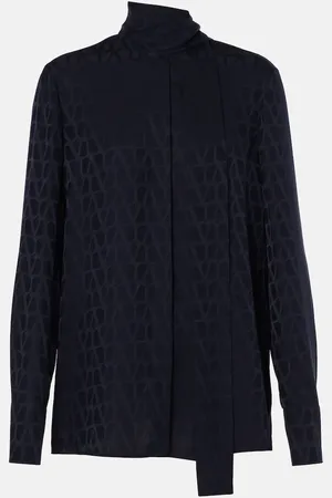 VALENTINO Toile Iconographe silk jacquard shirt