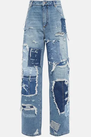 Dolce & Gabbana Patchwork wide-leg jeans