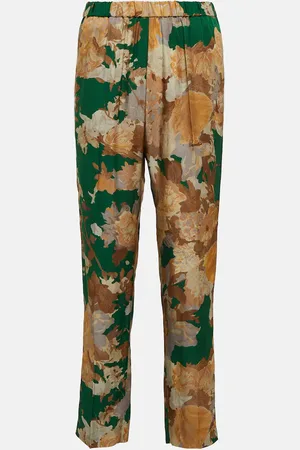 DRIES VAN NOTEN Printed slim pants