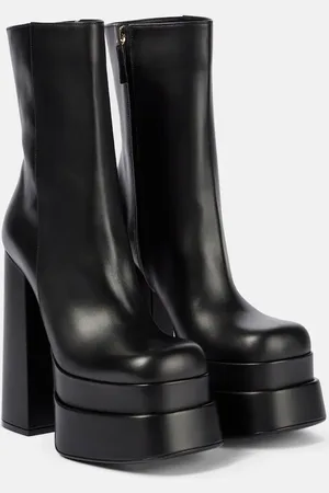 VERSACE Intrico leather platform ankle boots