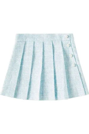 Self-Portrait Sequined bouclÃ© skirt