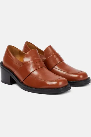 DRIES VAN NOTEN Leather loafer pumps